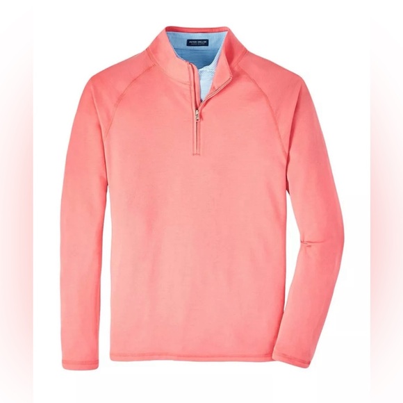 Peter Millar Red Pear Crown Comfort Excursionist Flex Quarter-Zip MS23XK76